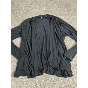 Women’s Size XL Extra Large Jones & Co. Black Open Front Cardigan